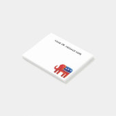 Republikanischer Elefant-Individuelle Name oder -B Post-it Klebezettel (angewinkelt)