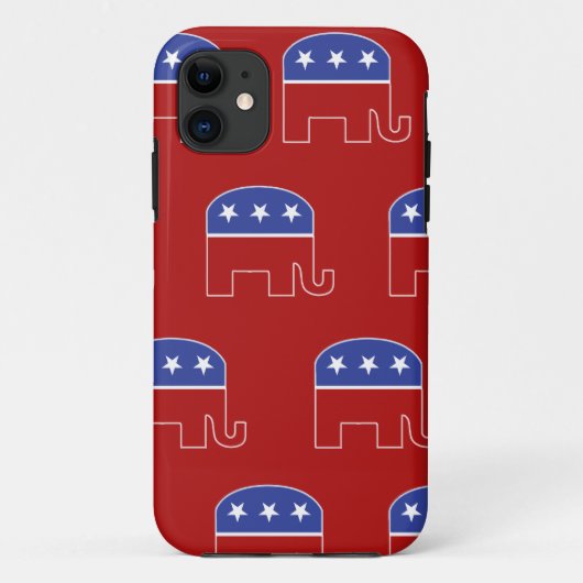 Republikanischer Elefant IPhone Fall Case-Mate iPhone Hülle (Rückseite)