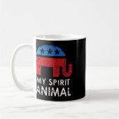 Republikanischer Elefant Kaffeetasse (Links)