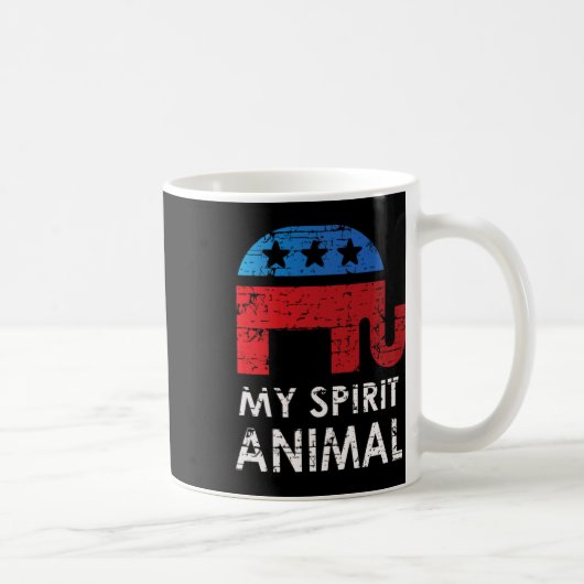 Republikanischer Elefant Kaffeetasse (Rechts)