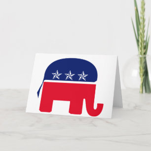 Republikanischer Elefant Karte