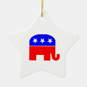 Republikanischer Elefant Keramikornament