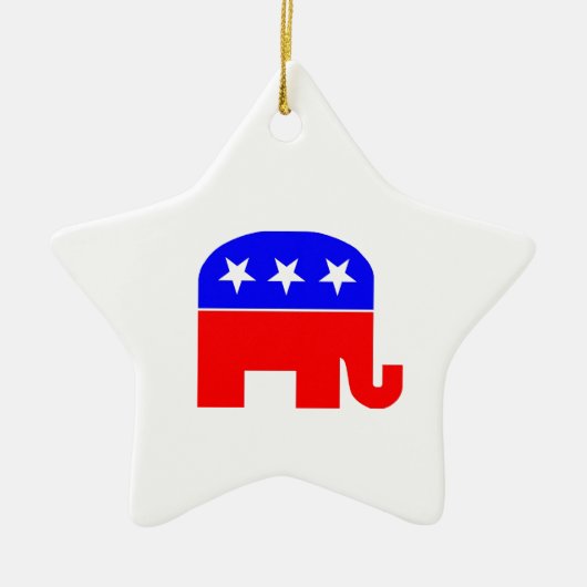 Republikanischer Elefant Keramikornament (Vorne)