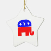 Republikanischer Elefant Keramikornament (Links)