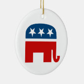 Republikanischer Elefant Keramikornament (Rechts)