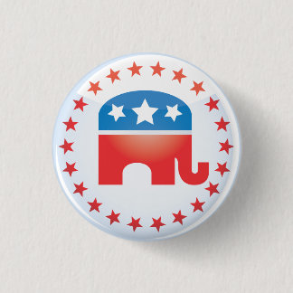 Republikanischer Elefant-Knopf Button