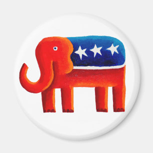 Republikanischer Elefant Magnet