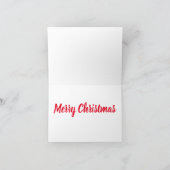 Republikanischer Elefant mit einem Weihnachtshut Dankeskarte (Innenseite)