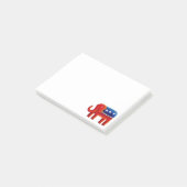 Republikanischer Elefant Post-it Klebezettel (angewinkelt)
