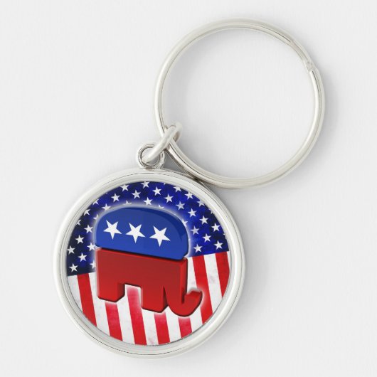 Republikanischer Elefant Schlüsselanhänger (Vorne)