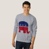 Republikanischer Elefant Sweatshirt (Vorne ganz)