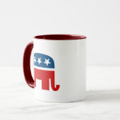 Republikanischer Elefant Tasse (Vorderseite Links)