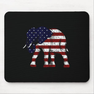 Republikanischer Elefant verwitterte amerikanische Mousepad