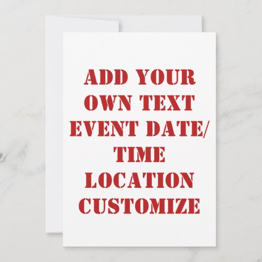 Republikanischer Elefantenlogo Einladung (Rückseite)