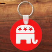 Republikanischer Elephant-Schlüsselanhänger Schlüsselanhänger (Vorderseite)