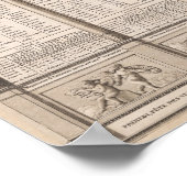 Republikanischer Kalender, 1794 Poster (Ecke)