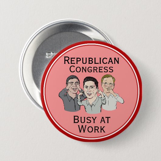 Republikanischer Kongress-Knopf Button (Vorne & Hinten)