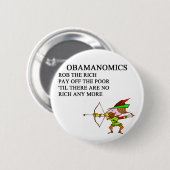 republikanischer konservativer Antiobama-Witz Button (Vorne & Hinten)