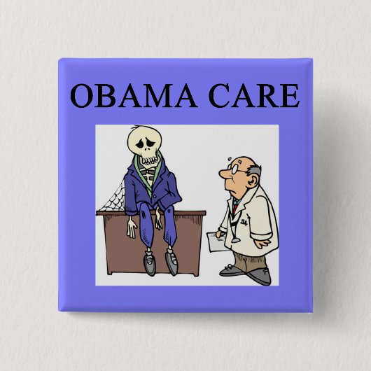 republikanischer konservativer Antiobama-Witz Button (Vorderseite)