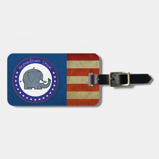republikanischer Küken-Gepäckanhänger Gepäckanhänger (Vorderseite horizontal)