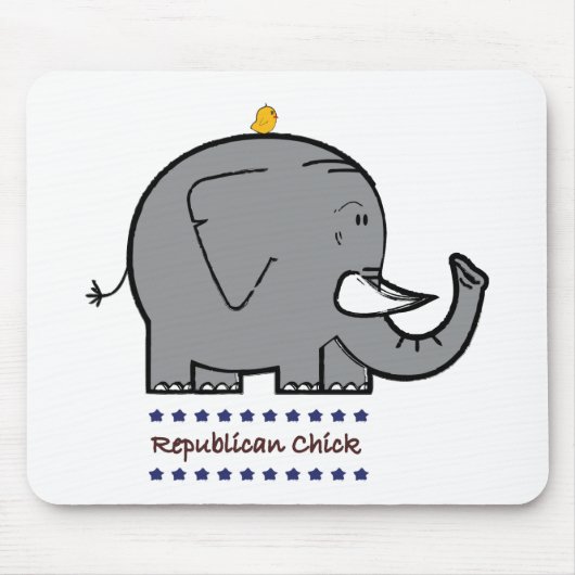 Republikanischer Küken-Mousepad Mousepad (Vorne)