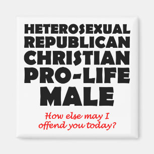 Republikanischer männlicher christlicher Magnet mi
