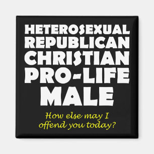 Republikanischer männlicher christlicher Magnet mi