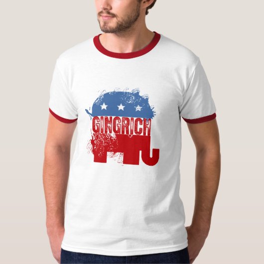 REPUBLIKANISCHER NEWT GINGRICH T-Shirt (Vorderseite)