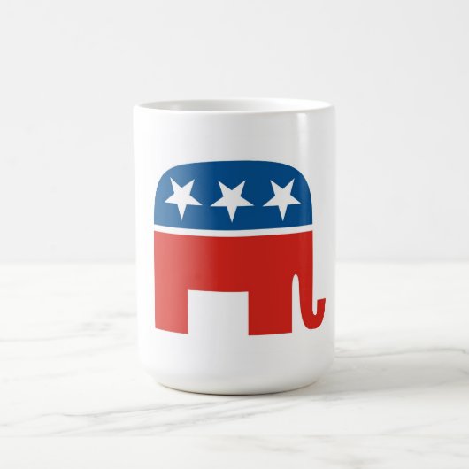 republikanischer Partyelefant des USA Kaffeetasse (Mittel)