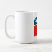 republikanischer Partyelefant des USA Kaffeetasse (Links)