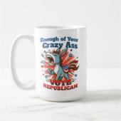 Republikanischer Republikaner stimmen Anti-Demokra Kaffeetasse (Links)