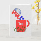 Republikanischer Tee Karte (Gelbe Blume)