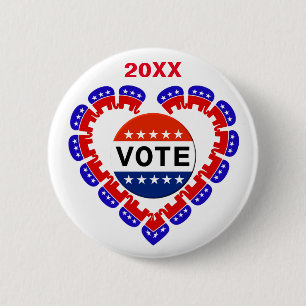 Republikanischer Wahlknopf Button