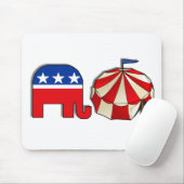 Republikanischer Zirkus Elephant und Zelt Mousepad (Mit Mouse)