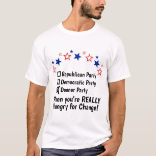 Republikanisches demokratisches Donner-Party Funny T-Shirt