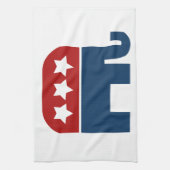 republikanisches Design des Elefanten-Logos Geschirrtuch (Vertikal)