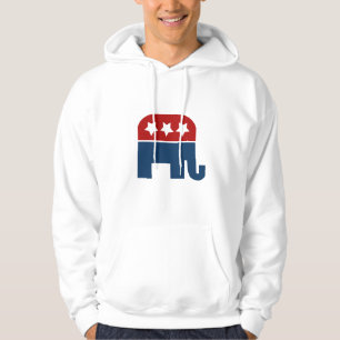 republikanisches Design des Elefanten-Logos Hoodie