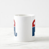 republikanisches Design des Elefanten-Logos Kaffeetasse (Mittel)