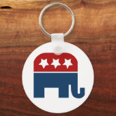 republikanisches Design des Elefanten-Logos Schlüsselanhänger (Vorderseite)