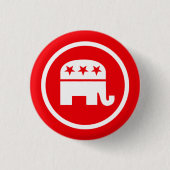 Republikanisches Elefant-Logo Button (Vorderseite)