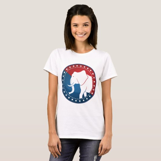 Republikanisches Elefant-Logo T-Shirt (Vorne ganz)