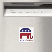 republikanisches Elefantenlogo Magnet (In Situ (Geschirrspüler))