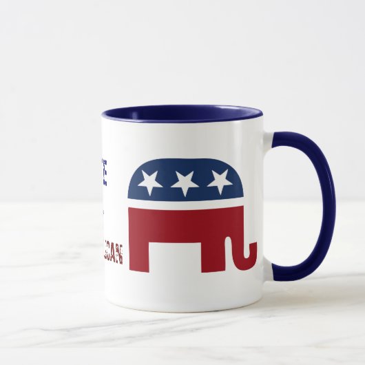 republikanisches Elefantenlogo Tasse (Rechts)