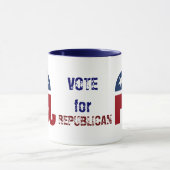 republikanisches Elefantenlogo Tasse (Zentrum)
