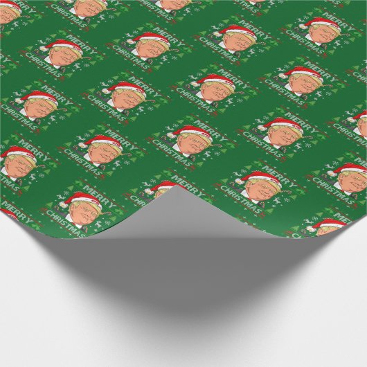 Republikanisches Geschenk Wrap, Donald Trump frohe Geschenkpapier (Ecke)