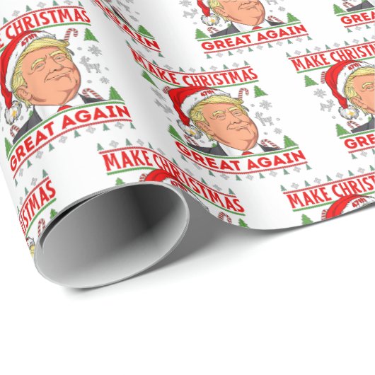 Republikanisches Geschenk Wrap, Donald Trump frohe Geschenkpapier (Rolleneckpunkt)