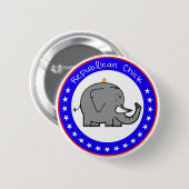 republikanisches Küken Button (Vorne & Hinten)