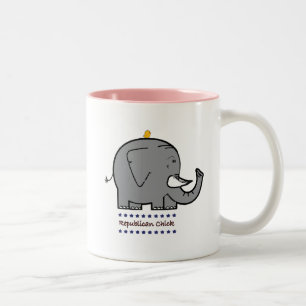 republikanisches Küken Zweifarbige Tasse