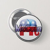 Republikanisches McCain-Design Button (Vorne & Hinten)