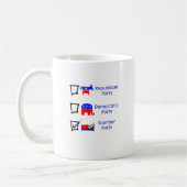 Republikanisches Party, demokratisches Party, Kaffeetasse (Links)